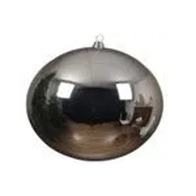 Kaemingk Weihnachtsbaumkugeln Bruchfest 40 cm 1 Stueck Silber Glanz