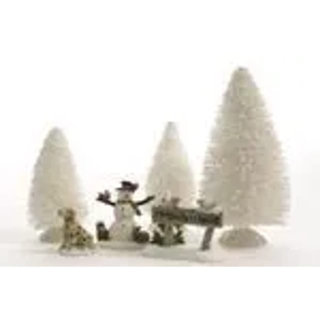 Kaemingk Weihnachtsdeko Baum Schneemann Hund Merry Christmas 6 Tlg