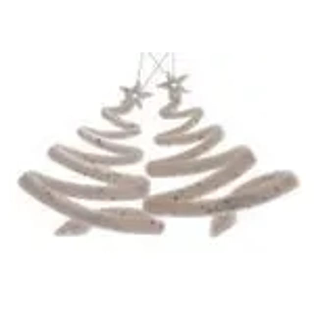 Kaemingk Haenger Kunststoffbaum Christbaumschmuck Baumhaenger 2er Set Weiss