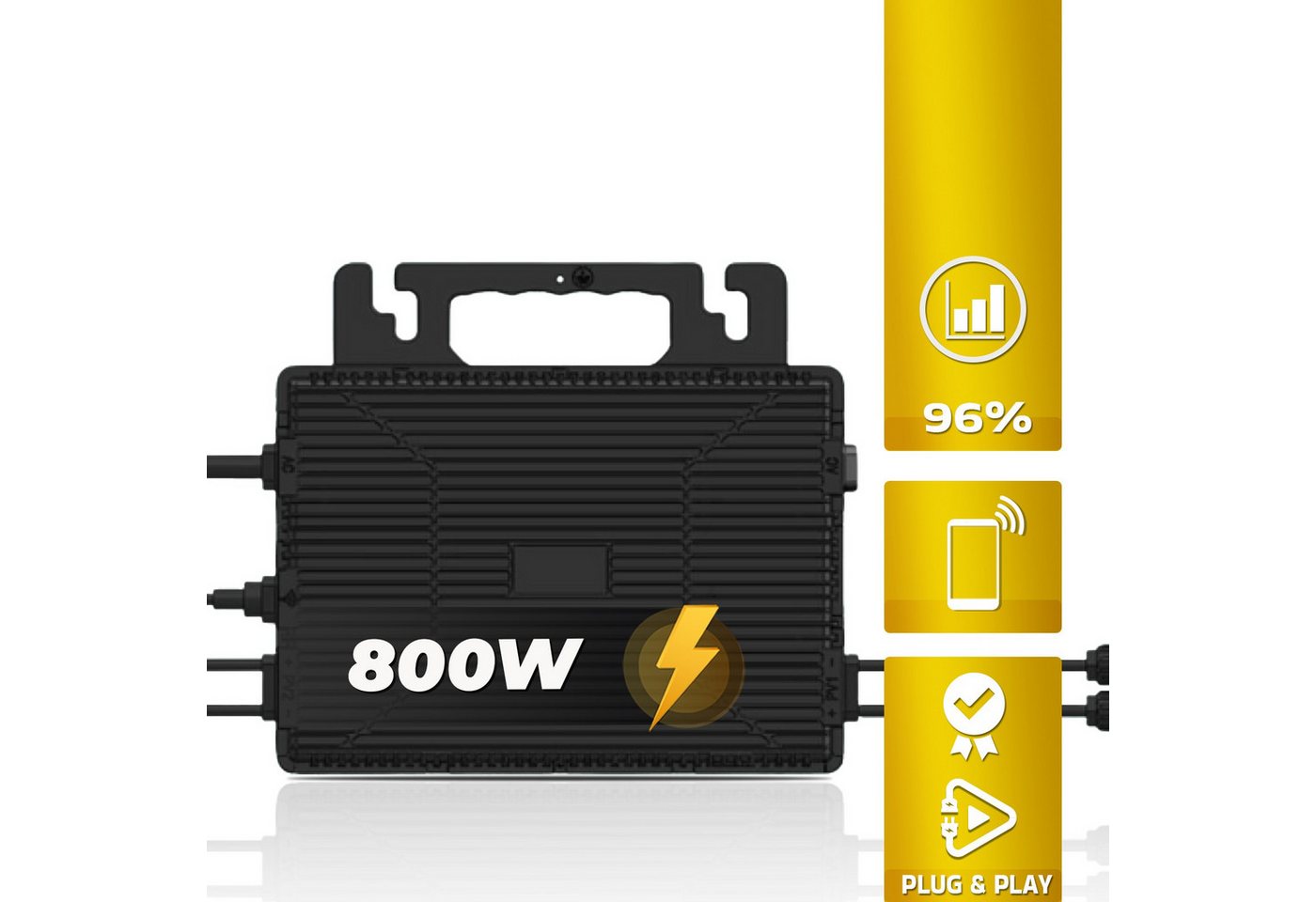 ASTRO Energy Mikro-Wechselrichter 800W TM-L800Mi für Balkonkraftwerk 2MPPT mit WIFI inkl.5m Anschlusskabel & 4x1m Solar-Verlängerungen Micro Inverter Bild 3