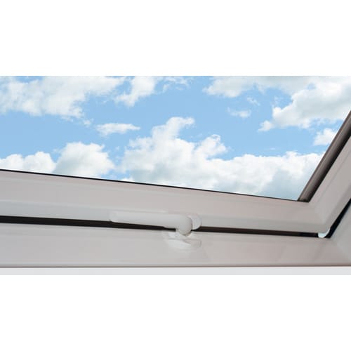 Roro Dachfenster KB2.0 VSG Kunststoff 65 cm x 118 cm Weiß-Anthrazit