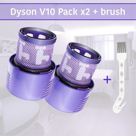 Vhbw 2x Filter Kompatibel Mit Dyson Sv12, V10 Staubsauger - Lila Hepa-filter