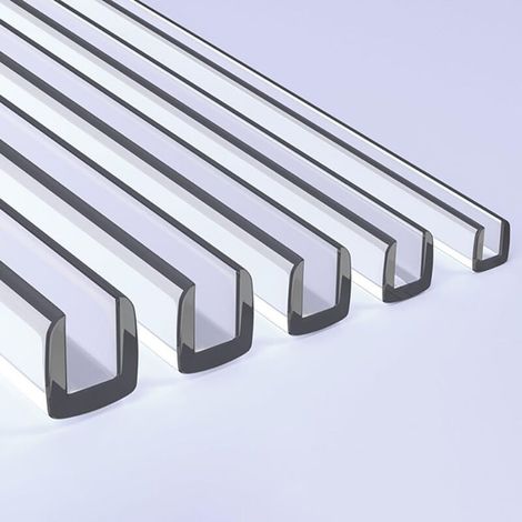 Transparentes Pvc-kantenschutzprofil, Flexibler U-förmiger Kantenschutz Für Babys, 300 Cm Kantenschutz (breite 12-13 Mm)