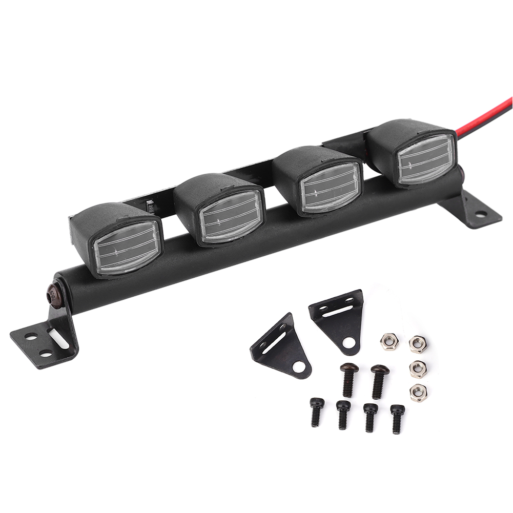 Led-lichtleiste Für Das Dach Von Rc-cars Im Maßstab 1:10, Kompatibel Mit Trx4 90046 Und Scx10, 4 Spots.