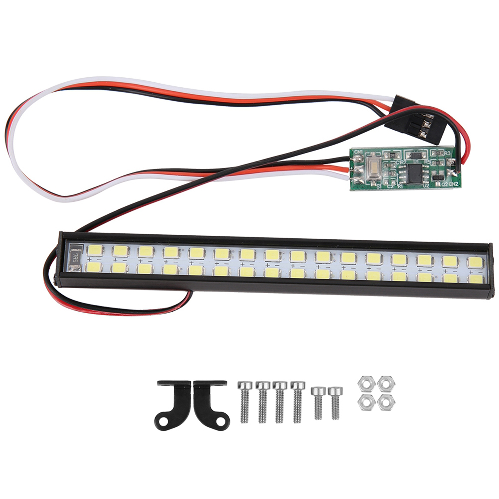 32 Led-perlen Für Das Dach Von Rc-cars, 100 Mm Universal-lichtleiste Für Crawler
