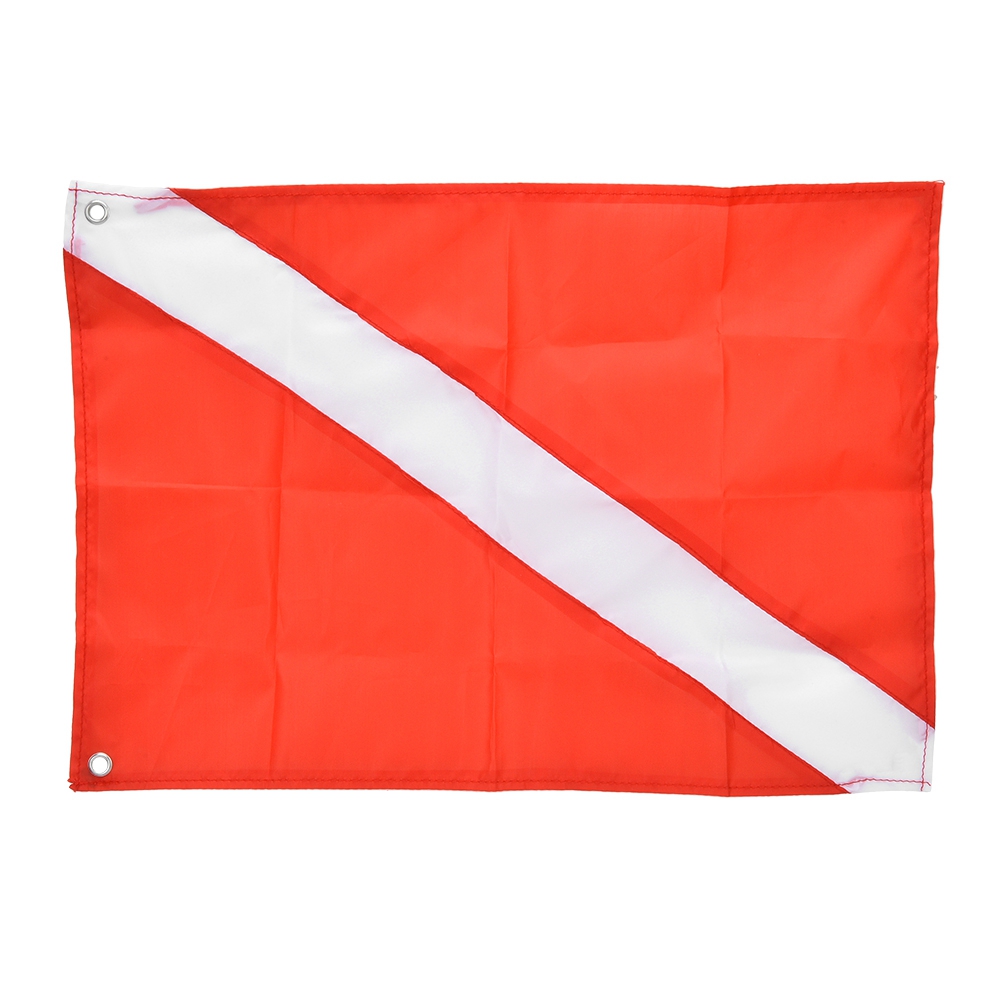 Rot-weiße Taucherflagge, Sicherheitssignal Für Schnorcheln Und Wassersport (60x70 Cm)