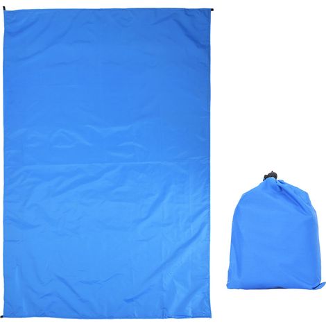 Leichte Und Kompakte Zeltunterlage Für Camping Und Picknicks, Mit Tragetasche – Königsblau, 100 X 145 Cm