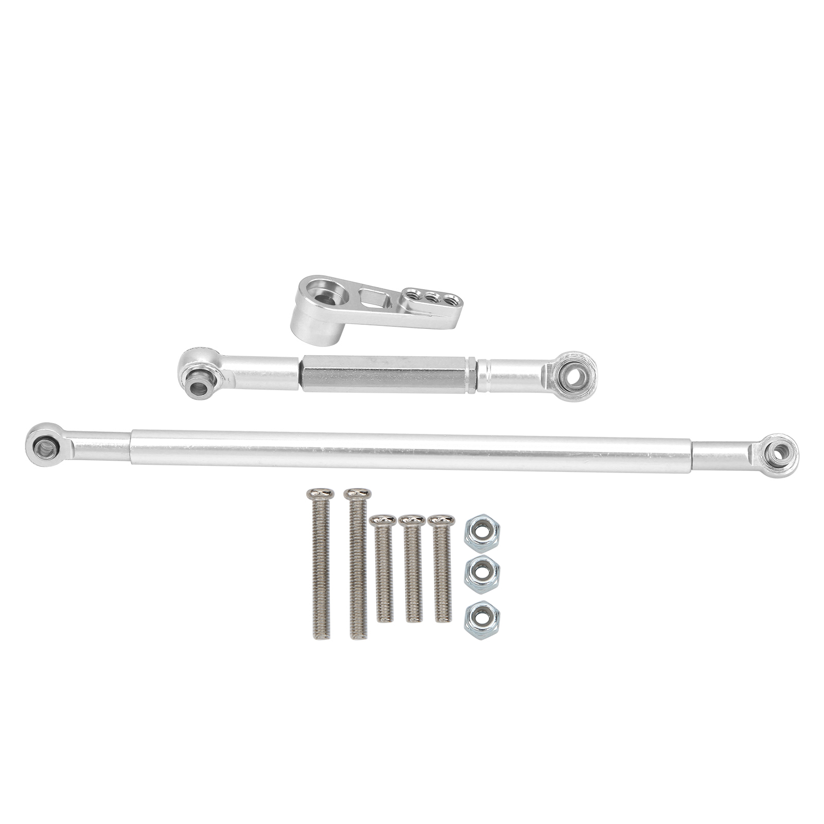 Lenkhebel Aus Aluminiumlegierung Für 1/12 Rc-car Mn86k, Silberne Lenkgestänge