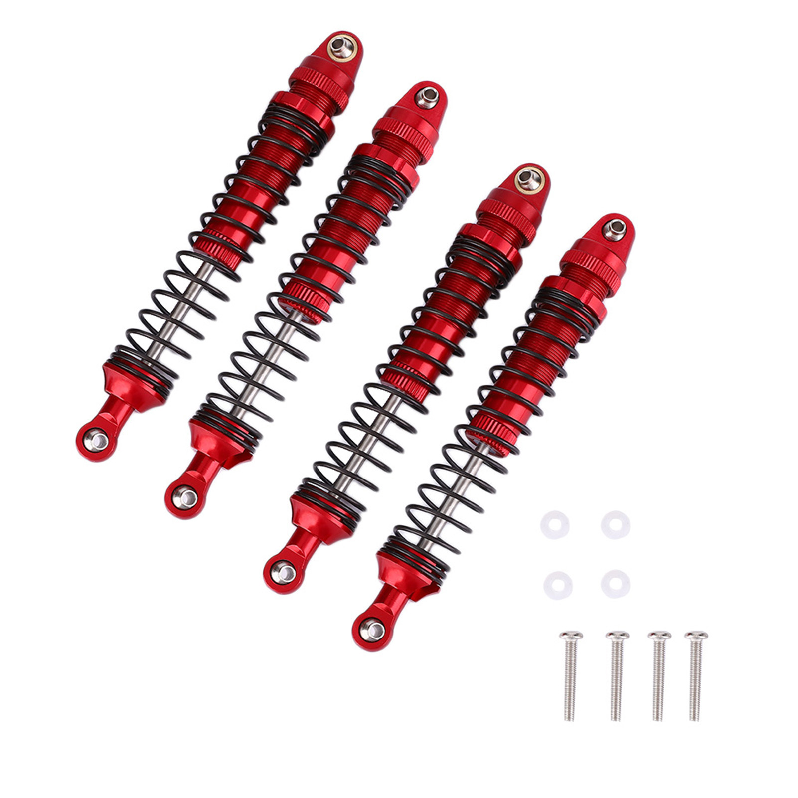 Stück Rote Stoßdämpfer Aus Aluminiumlegierung Für Scx10 D90 - 1/10 Offroad-autozubehör
