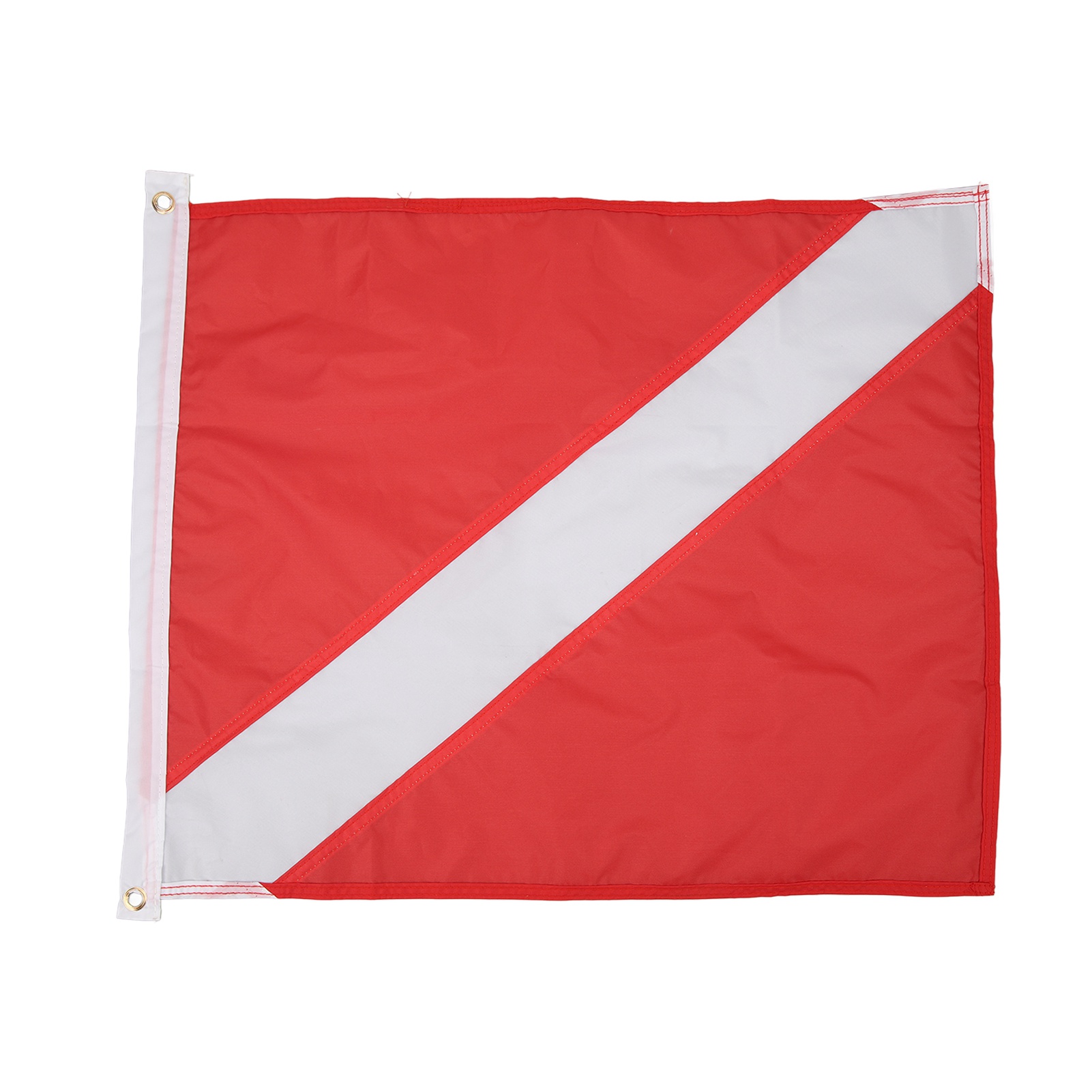 Rot-weiße Taucherflagge 49x59cm - Leicht Und Gut Sichtbar Für Mehr Sicherheit Unter Wasser