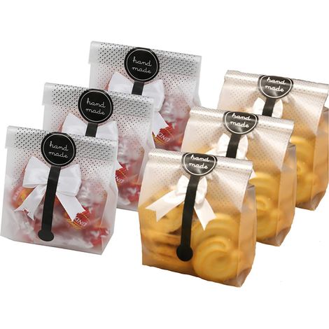 Transparente Kuchenbeutel Mit Verschluss – 150 Stück Für Gebäck, Pralinen, Süßigkeiten Und Snacks