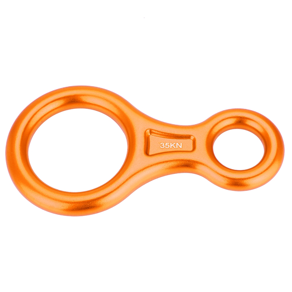 Achterabseilgerät Mit 35-kn-ring Für Kletter- Und Rettungseinsätze (orange)