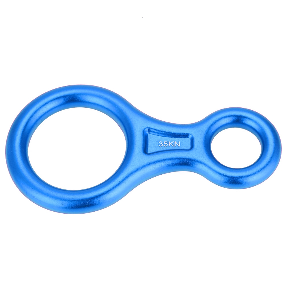 Achterabseilgerät Mit 35-kn-ring Für Kletter- Und Rettungseinsätze (blau)