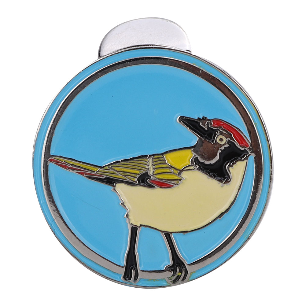 Magnetischer Clip Für Golfkappe - Ballmarker (blauer Vogel)