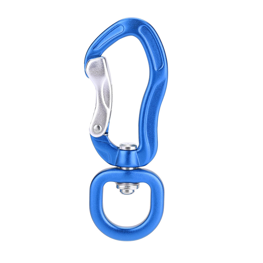 Multifunktionaler Karabiner Aus Aluminiumlegierung Für Sicheres Wandern Mit D-klemme, Blau