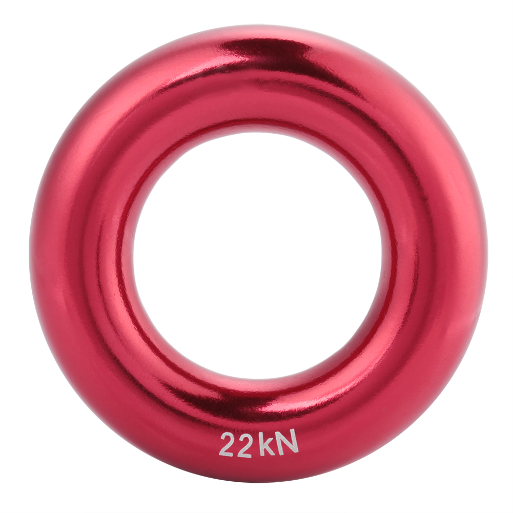 Runder Abseilring Aus Aluminium, Ideal Zum Klettern Und Spannen, Aluminiumlegierung, Rote Farbe