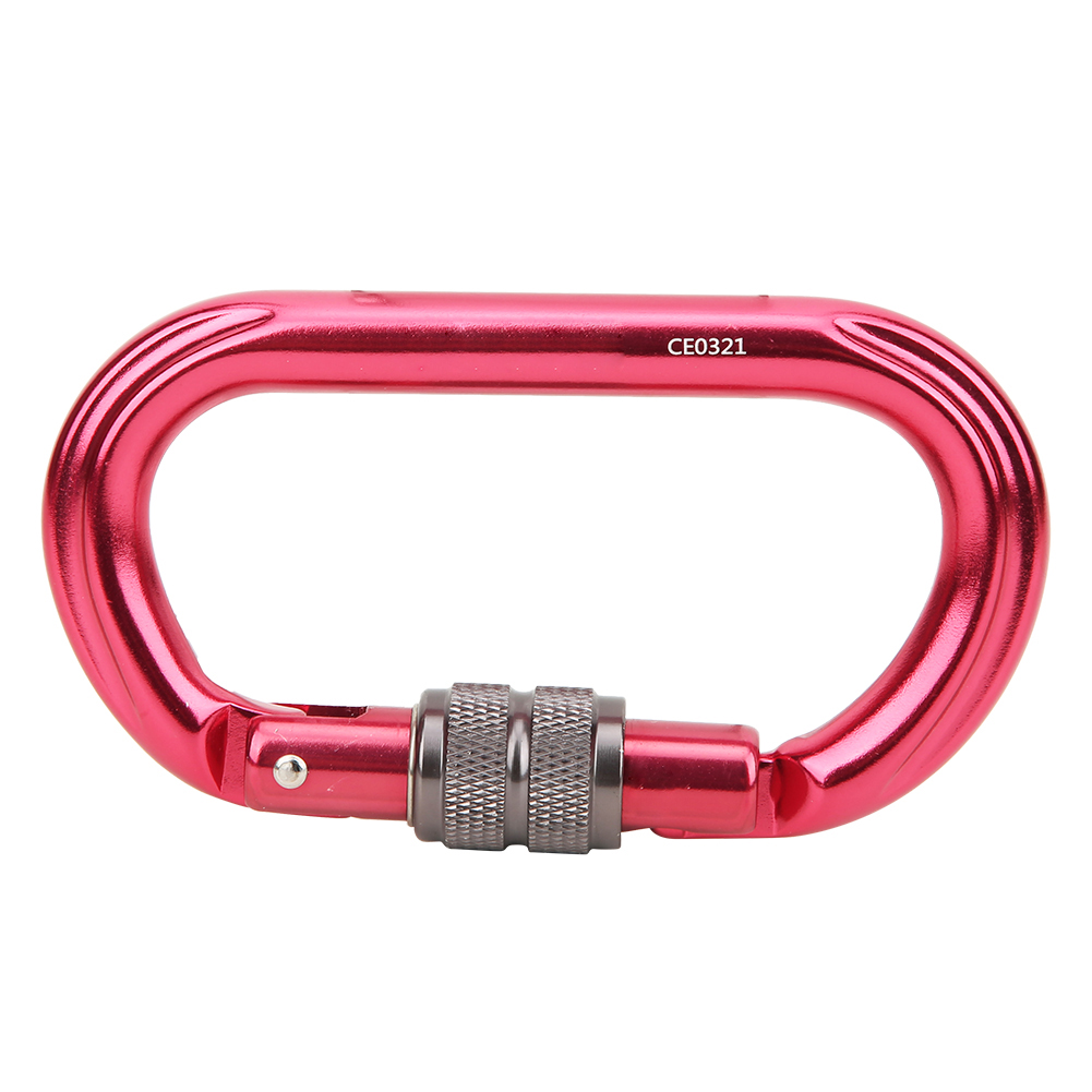 25 Kn Sicherheitskarabiner Aus Aluminium Für Outdoor-kletterarbeiten, Schnellverschluss O-typ