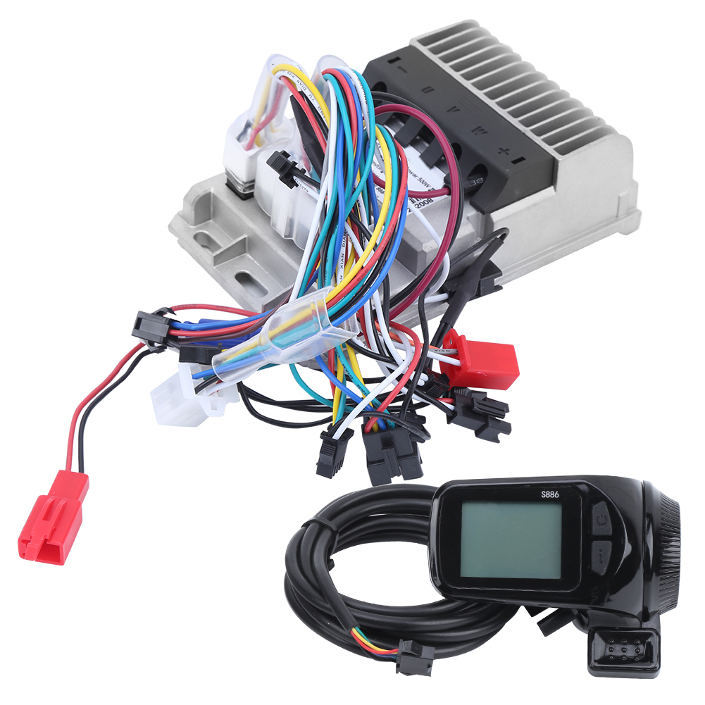 500w 36v/48v Sinus-controller Für Elektrische Dreiräder Mit Lcd-bildschirm Und 3 Modi