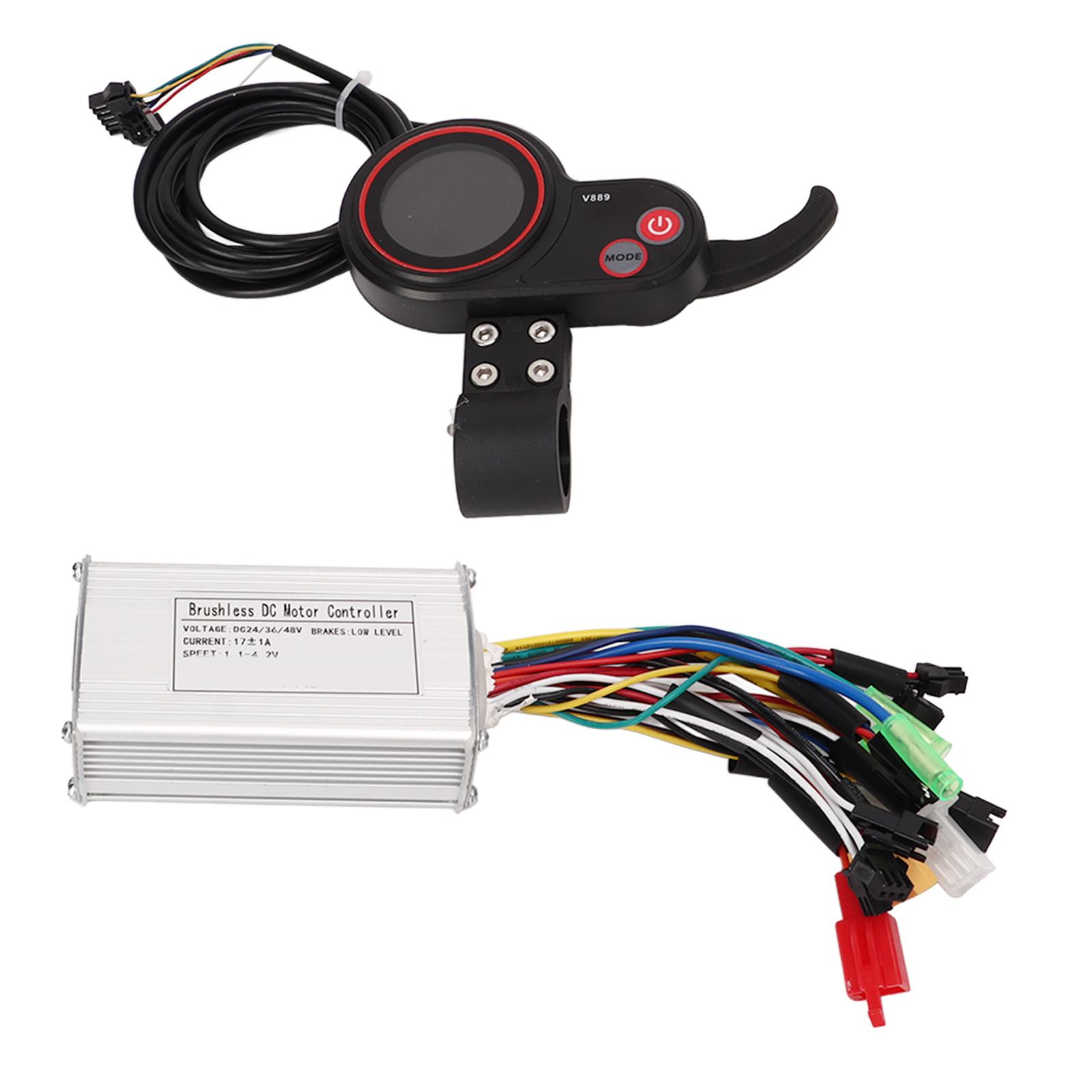 Controller Für Elektroroller Mit Lcd-bildschirm, Sinuswelle, 3 Modi, 17 A, 24 V, 36 V, 48 V