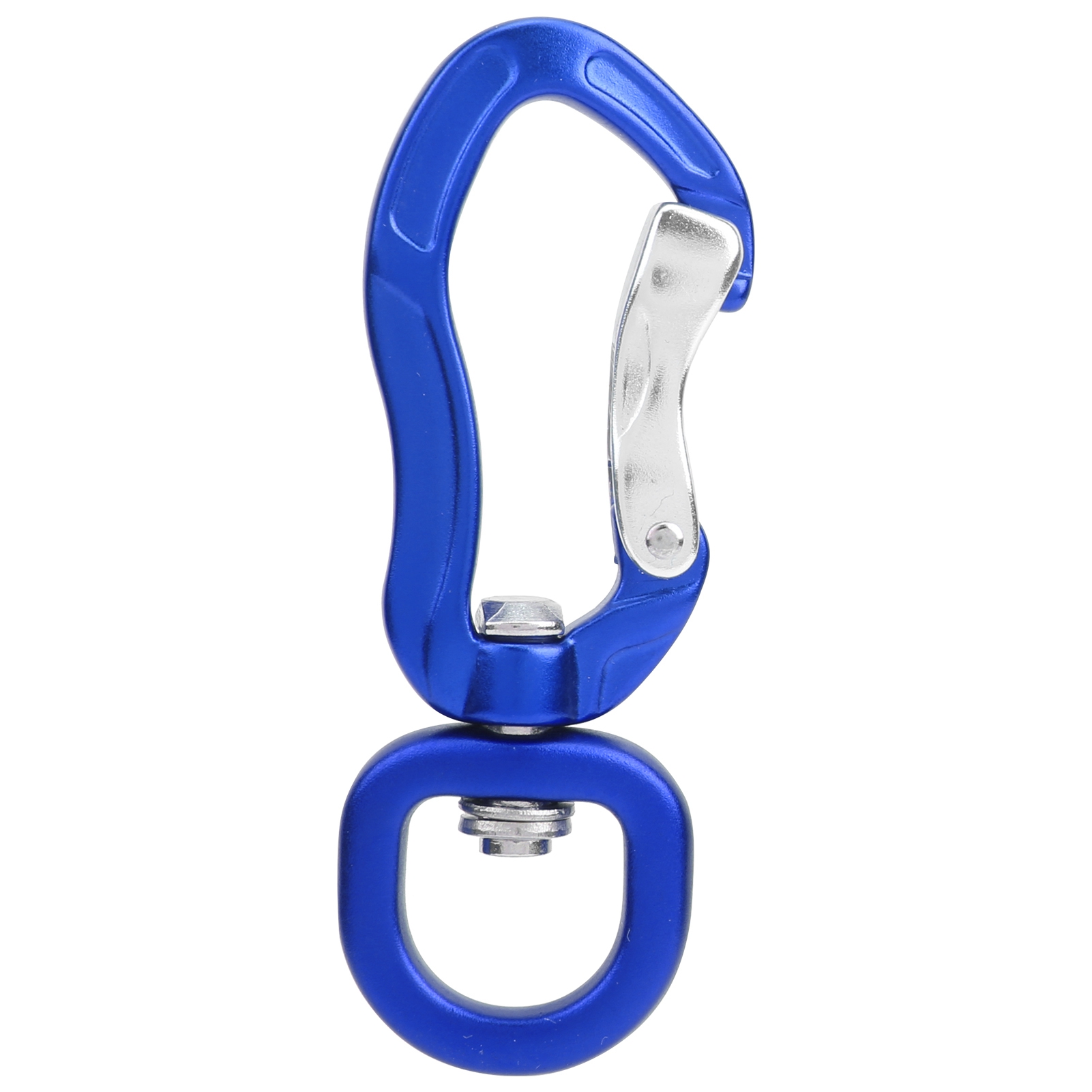 Blauer Universal-drehkarabiner Zum Wandern, Klettern Und Für Outdoor-verankerungen