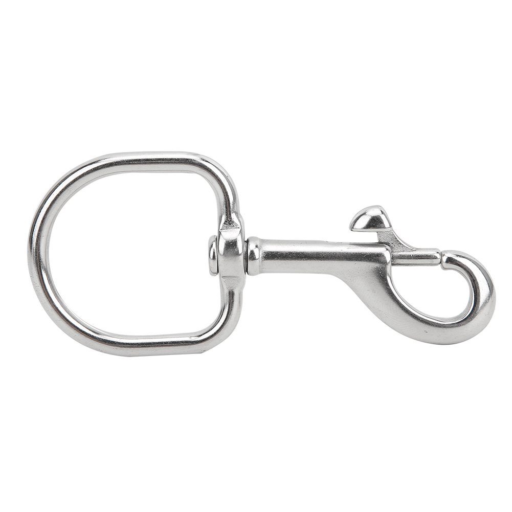 D-ring Aus Edelstahl 316 Mit Einköpfigem Karabiner Für Fangseil (103 X 45 Mm)