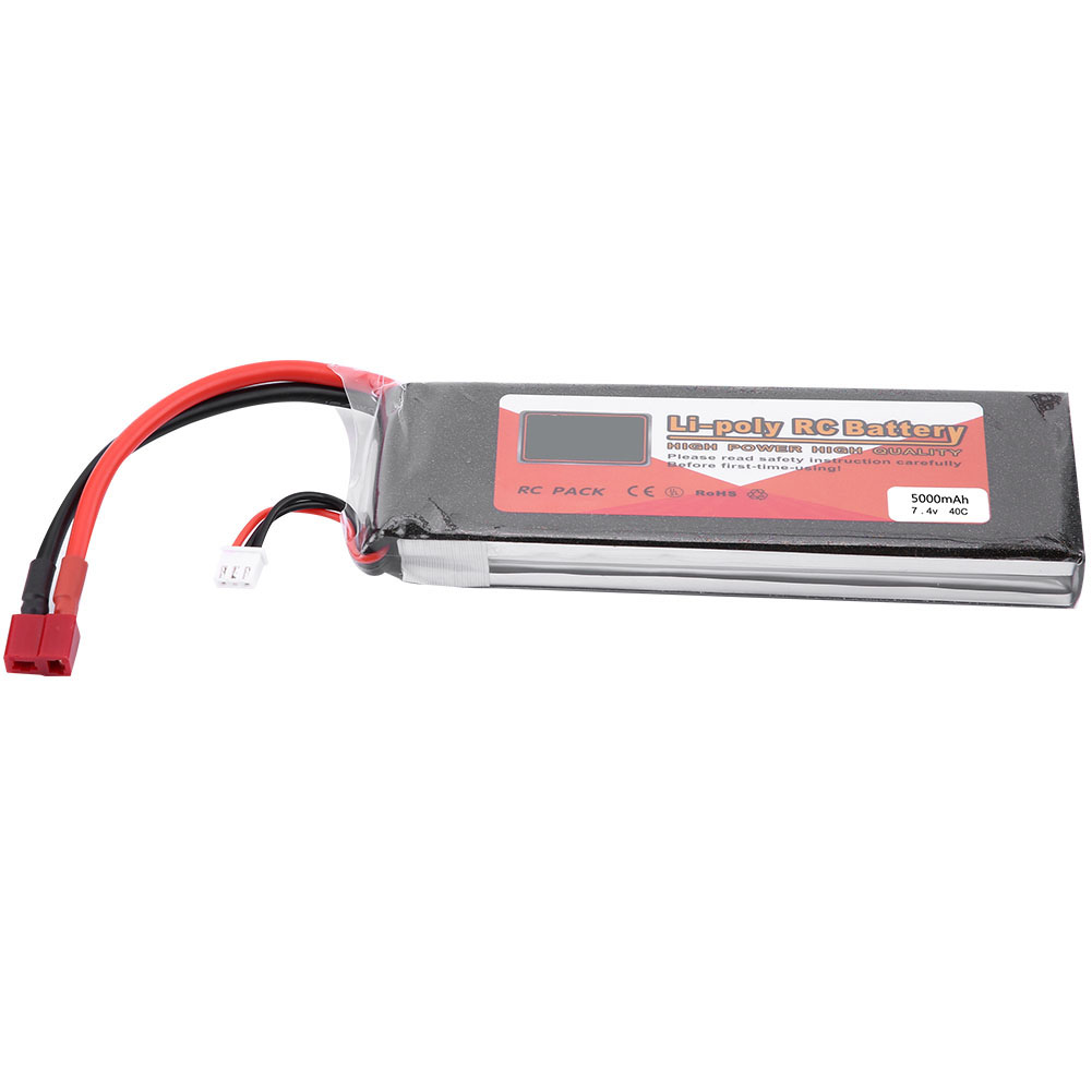 Zop Power 2s 7,4v 5000mah 40c Wiederaufladbarer Lipo-akku Mit T-stecker Für Rc-modellbau