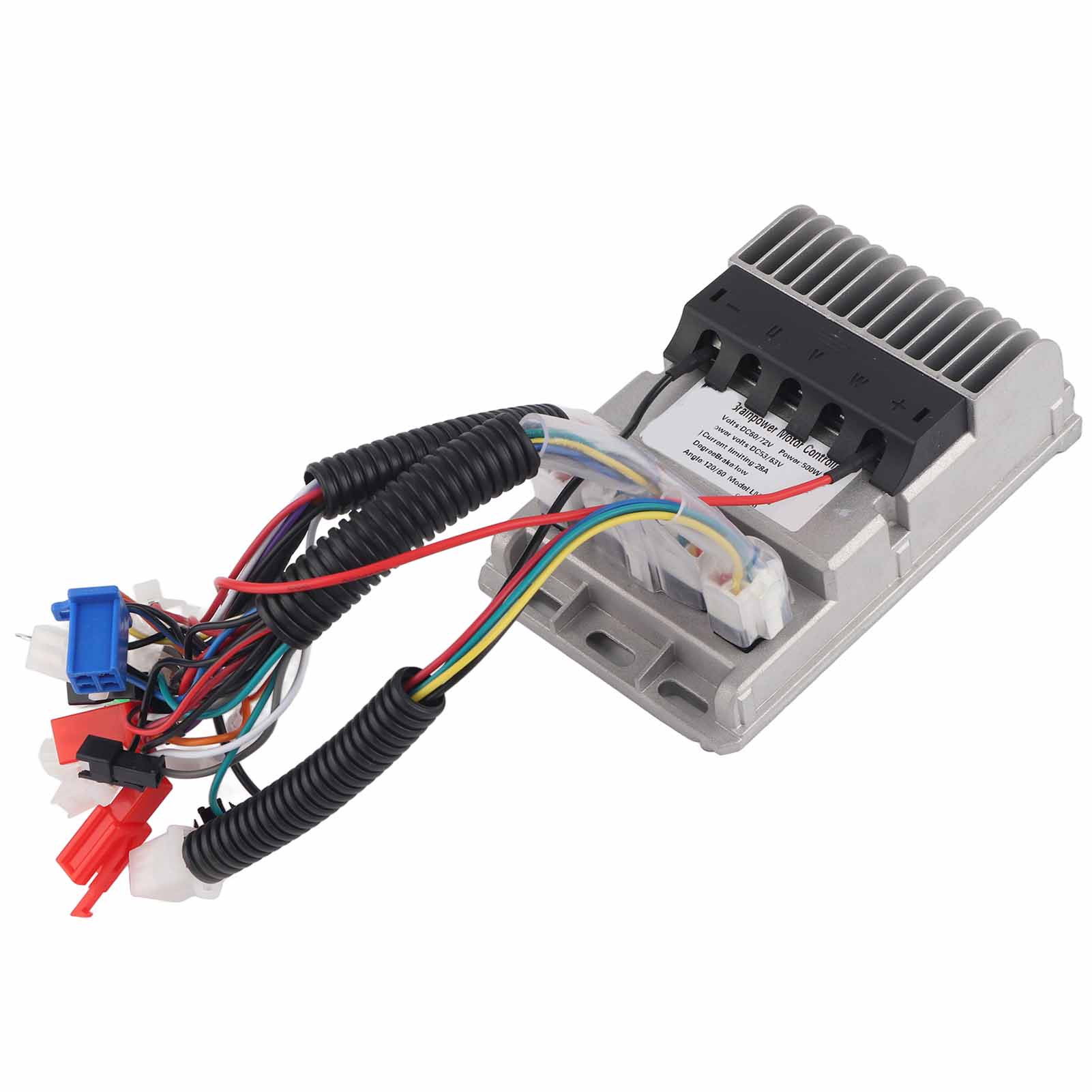 500-w-universal-controller Für Bürstenlose Elektroroller, Kompatibel Mit 60–72 V, Gehäuse Aus Aluminium-druckguss Mit Alarm Und Geschwindigkeitsregler – E-bike-zubehör