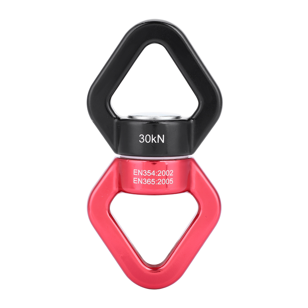 Sichere 30-kn-drehvorrichtung Für Klettern Und Yoga, Multifunktionaler Drehverbinder (rot & Schwarz)