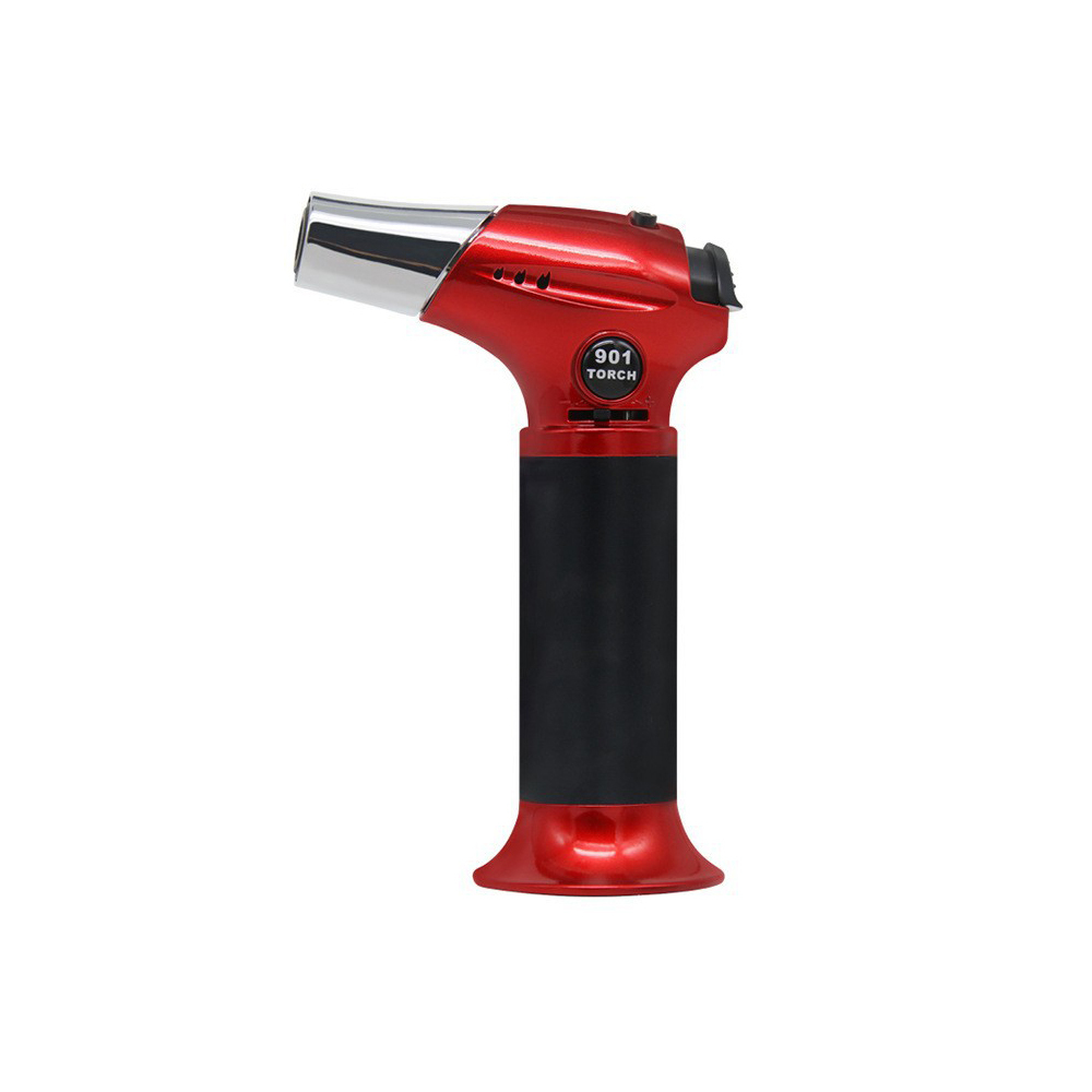 Verstellbare Mini-küchenlampe, Kleiner Wiederaufladbarer Kochbrenner Für Crème Brûlée, Windfeste Lampe Mit Sicherheitsverriegelung, Rot (gas Nicht Enthalten)
