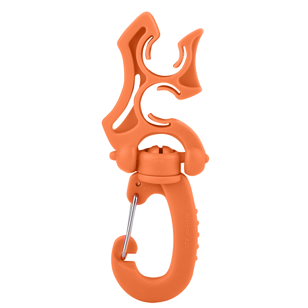 Doppelter Tauchreglerhalter Mit Clip Und Schlaufe Für Tarierweste Und Schnorchelausrüstung (orange)