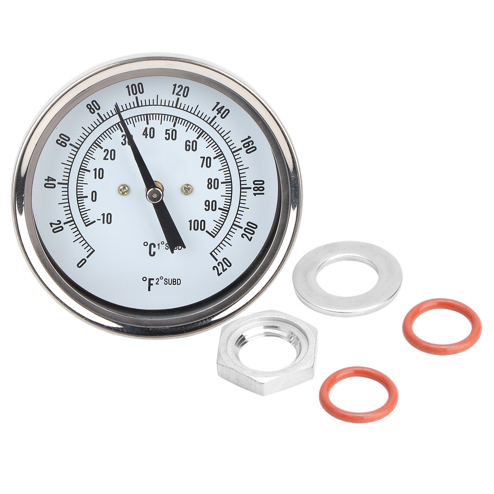 1/2" Mnpt 0220°f Lötfreies Bimetall-thermometer-set Für Bier- Und Weinherstellung