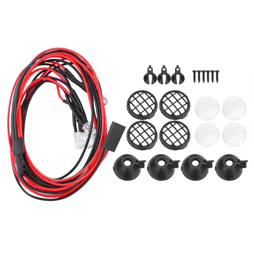 Universelle Led-lampe Mit Schirm Für 1/10 Rc-fahrzeuge Trx4, Scx10, D90 – Crawler-beleuchtung