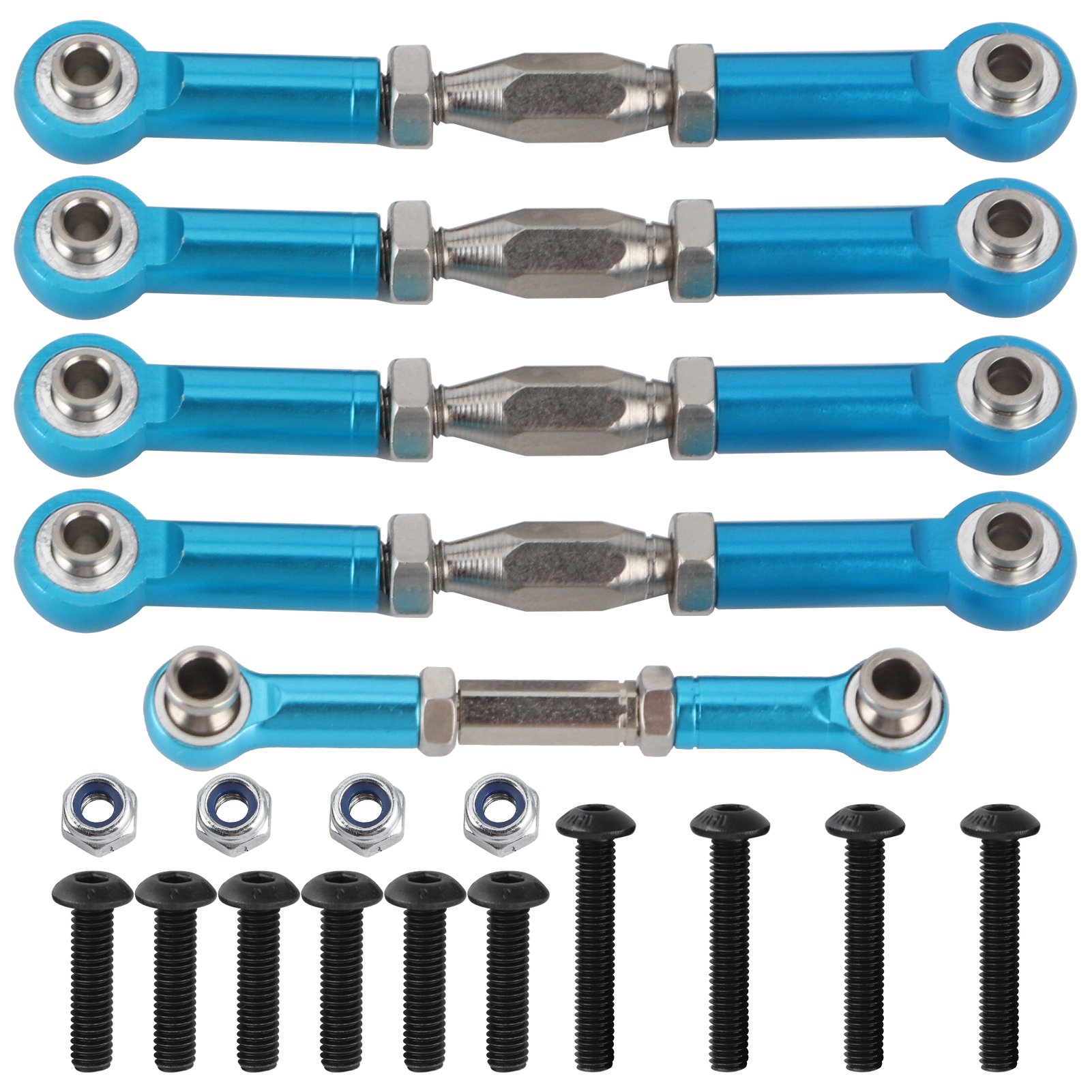 5-teiliges Set Spurstangen Aus Aluminiumlegierung Für Redcat Xte 1/10, Rc-spielzeugauto-ersatzteile