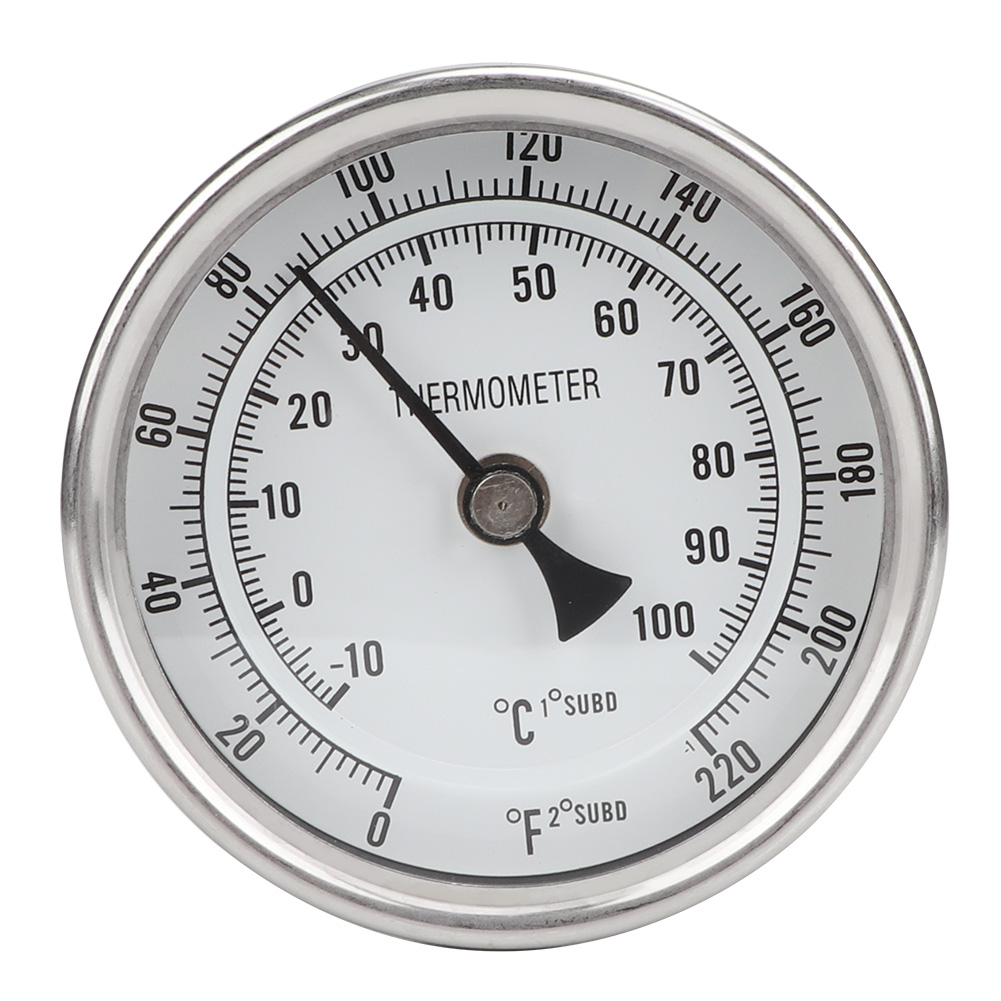 1/2" Npt Edelstahl-metallthermometer Mit Skala Für Die Bierherstellung