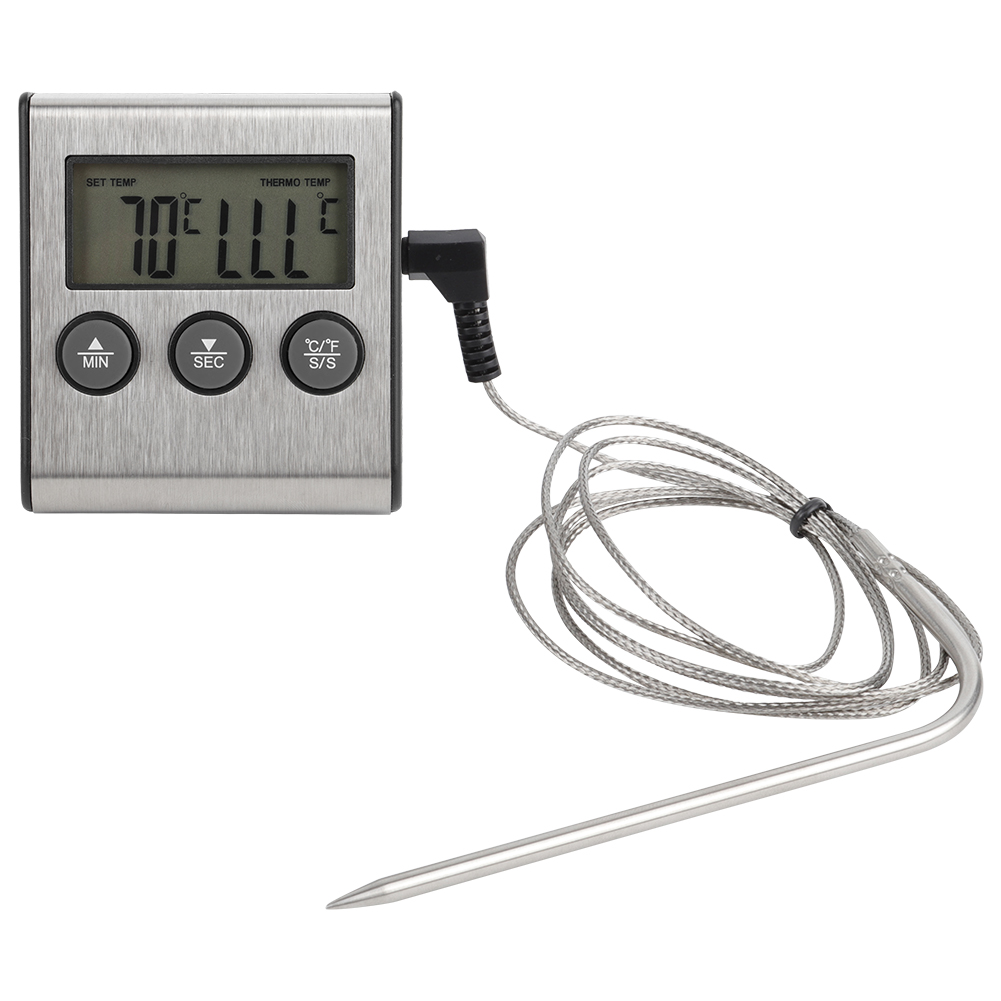 Grillfleischthermometer Mit Timer Und Kochsonde – Temperaturmessgerät