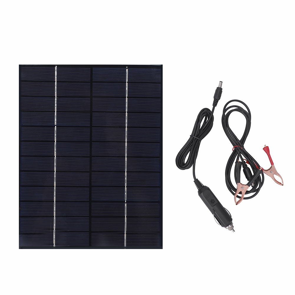 6,5w 12v/5v Tragbares Solarpanel Für Autoladegerät, Akku Und Mobiltelefon