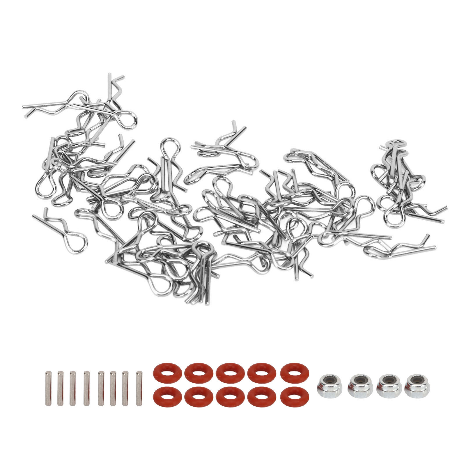 60 Stück 17 Mm Silberne Universal-karosseriebefestigungen Für Rc-cars Im Maßstab 1:16 Und 1:18 Einfach Zu Montierende Und Zu Entfernende Befestigungsclips