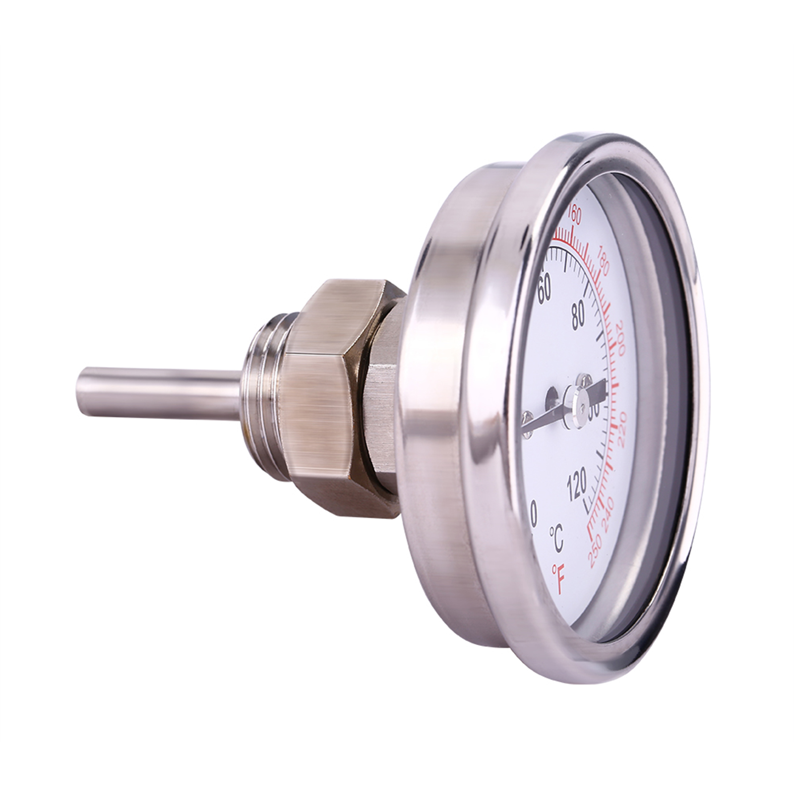 Grillthermometer Aus Edelstahl, 0–120 °c, Für Smoker Und Grill
