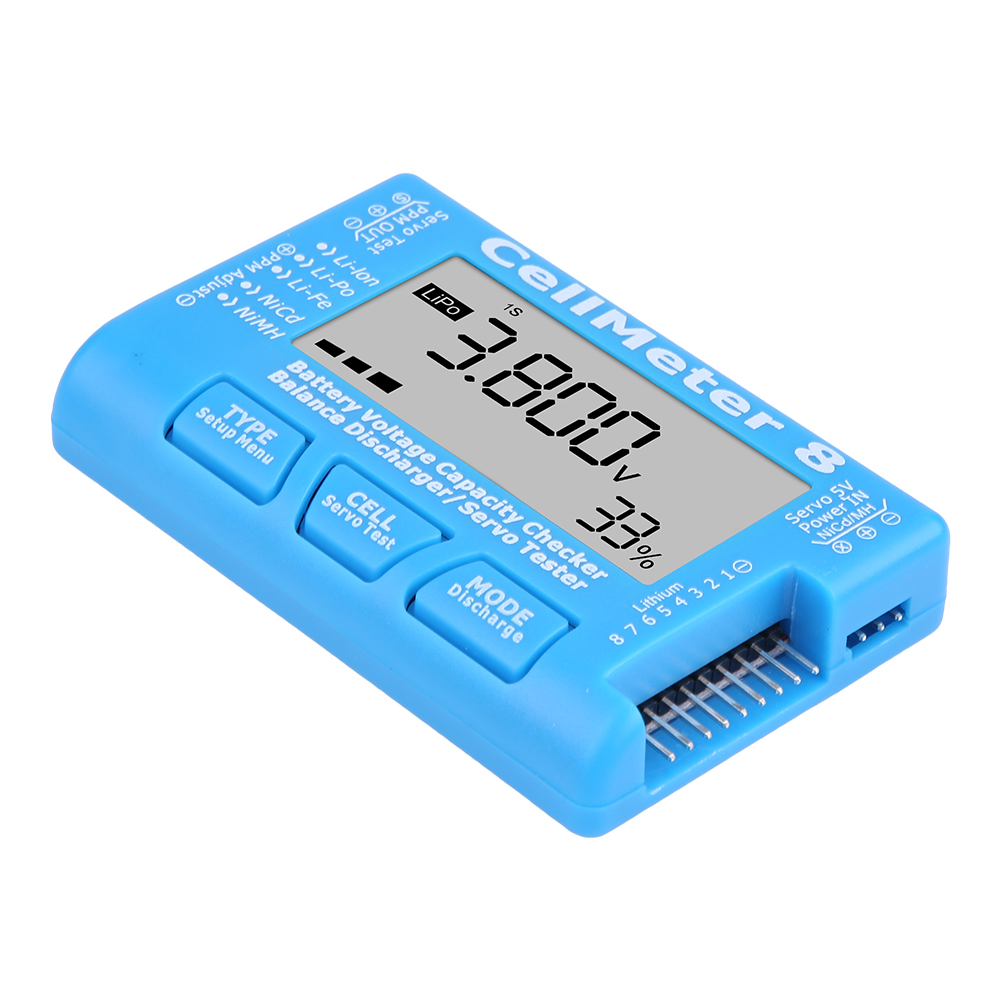 Rc-akkutester Cellmeter 8 – Kapazitäts- Und Spannungsregler Für Lipo-, Li-ion- Und Nimh-akkus