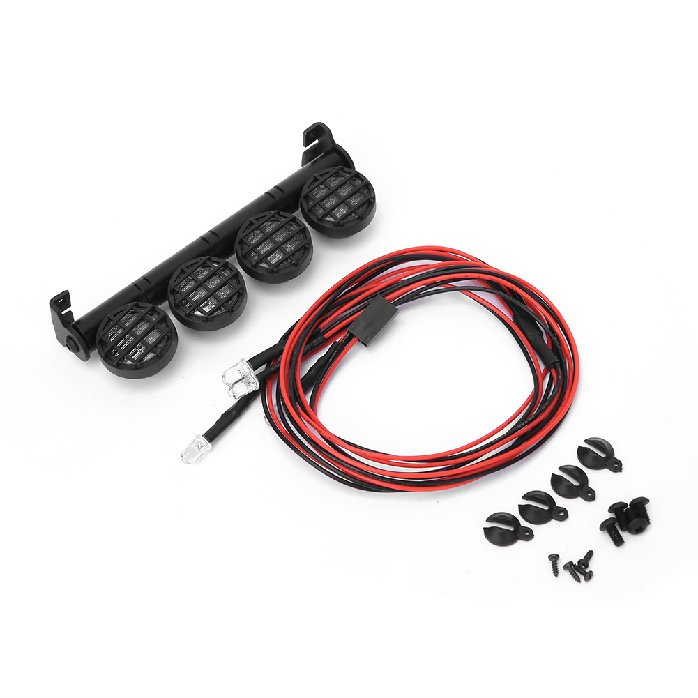 5v 22mm Led-lichtleiste Für Das Dach Von 1/10 Rc-cars, Upgrade-zubehör Für Crawler 136100 - Schwarz Fz0032