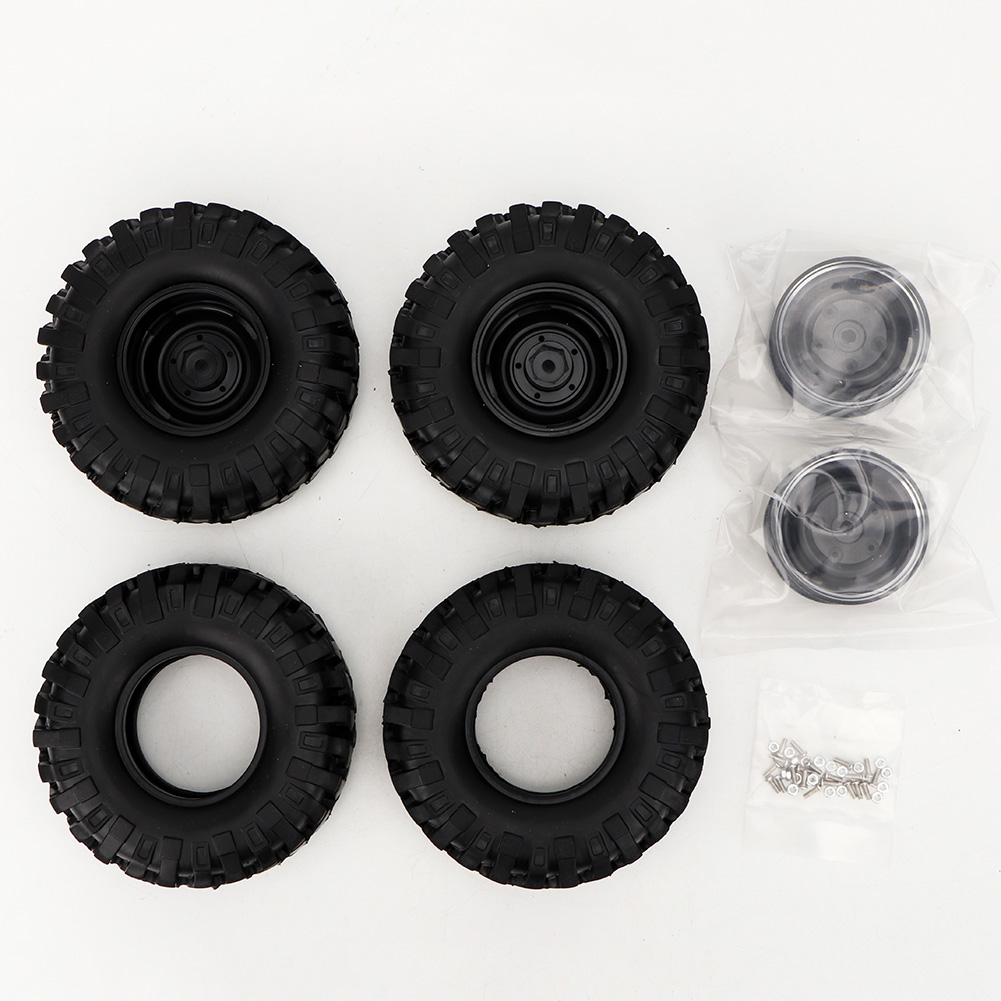 Stück 1,9"-kunststoffnaben Mit Gummireifen Für 1/10 Rc-cars, Kompatibles Zubehör Für Traxxas Trx-4