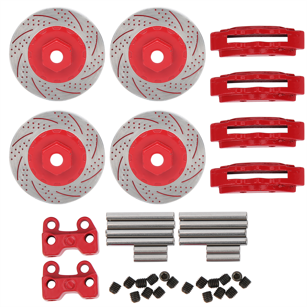 Stück Bremsscheiben In Metalloptik Für Traxxas Trx4 Und Trx6, 1/10 Rc-modelle, Autozubehör, Rot