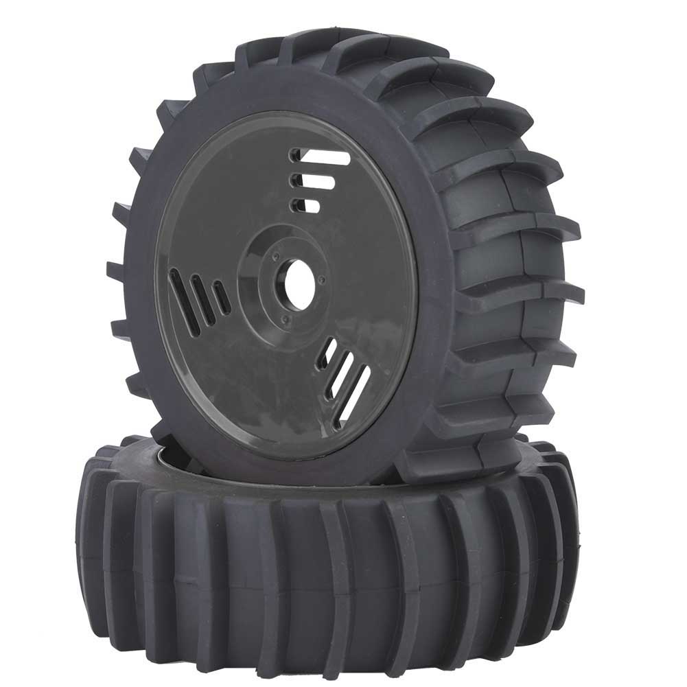 Rc-truck-gummifelge Und -reifen Im Maßstab 1:8, Autozubehör (schwarz)