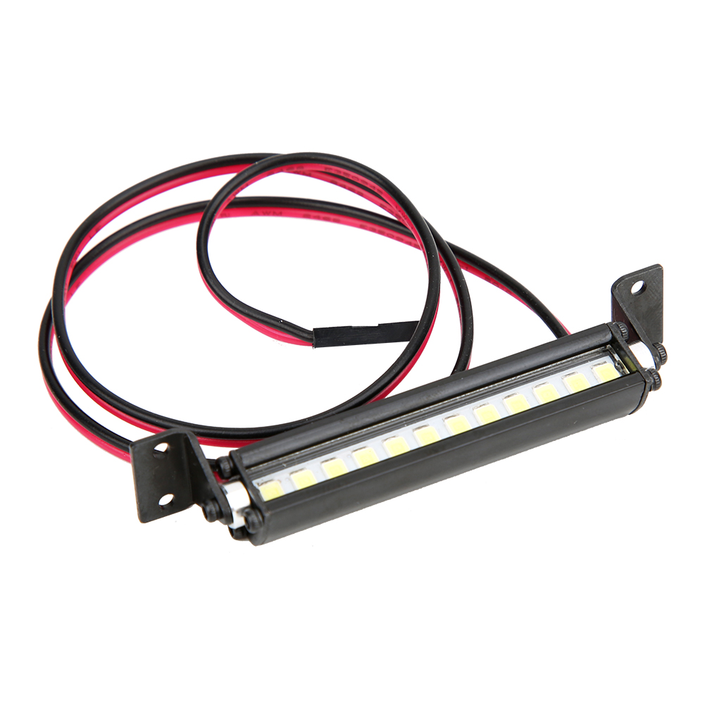 Miniatur-led-lichtleiste (12 V) Für Ferngesteuerte Fahrzeuge, Kompatibel Mit Trx-4, Scx10 Und 1/10 4x4 Geländewagen – Schwarz