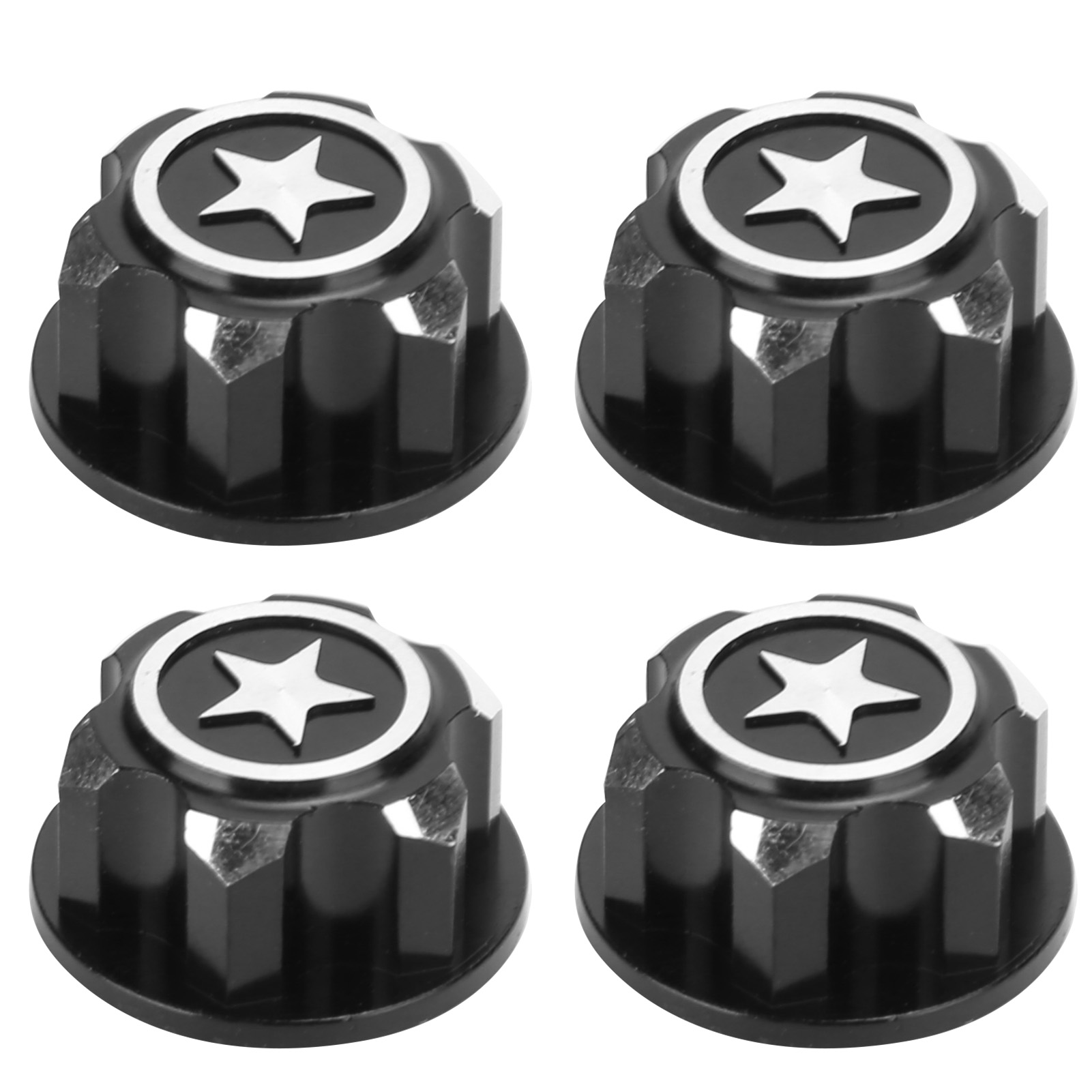 4-teiliges Felgenset Aus Aluminiumlegierung Für Traxxas X Maxx 1/10 Rc-car (schwarz)