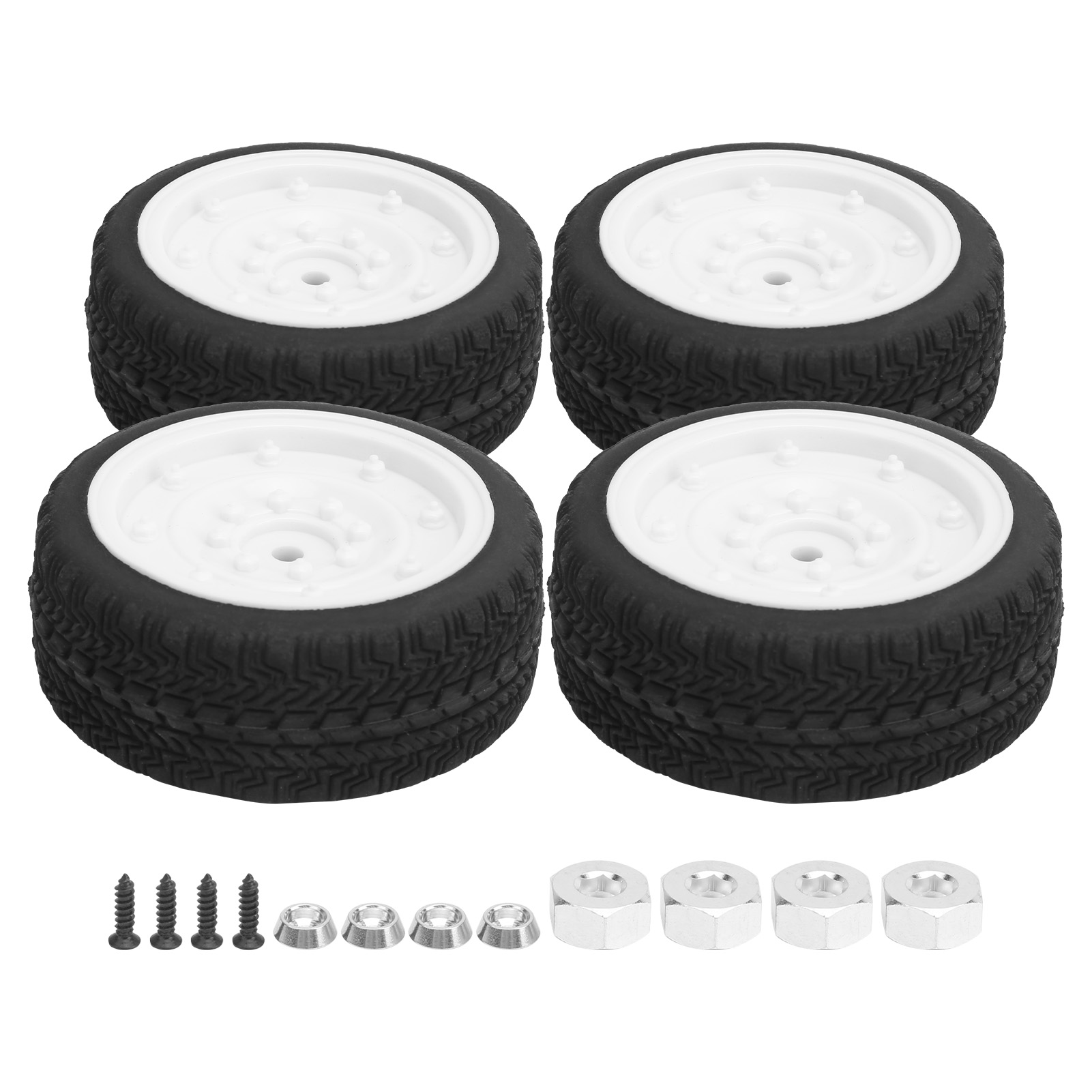 Rc 65mm Gummireifen Für Ferngesteuerte Autos - Kompatibel Mit Wpl D12 1/10 (013w)