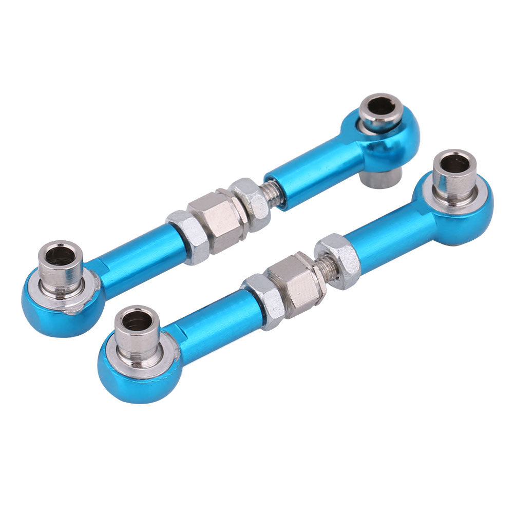 Cnc-gefräste Lenkstange Aus Aluminiumlegierung Für Rc-cars – Blaues Ersatzteil