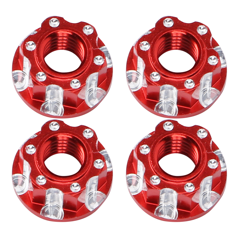 Stück M4 Sechskantmuttern Aus Aluminiumlegierung Für 1/10 Rc-cars Hsp Sakura D3 D4