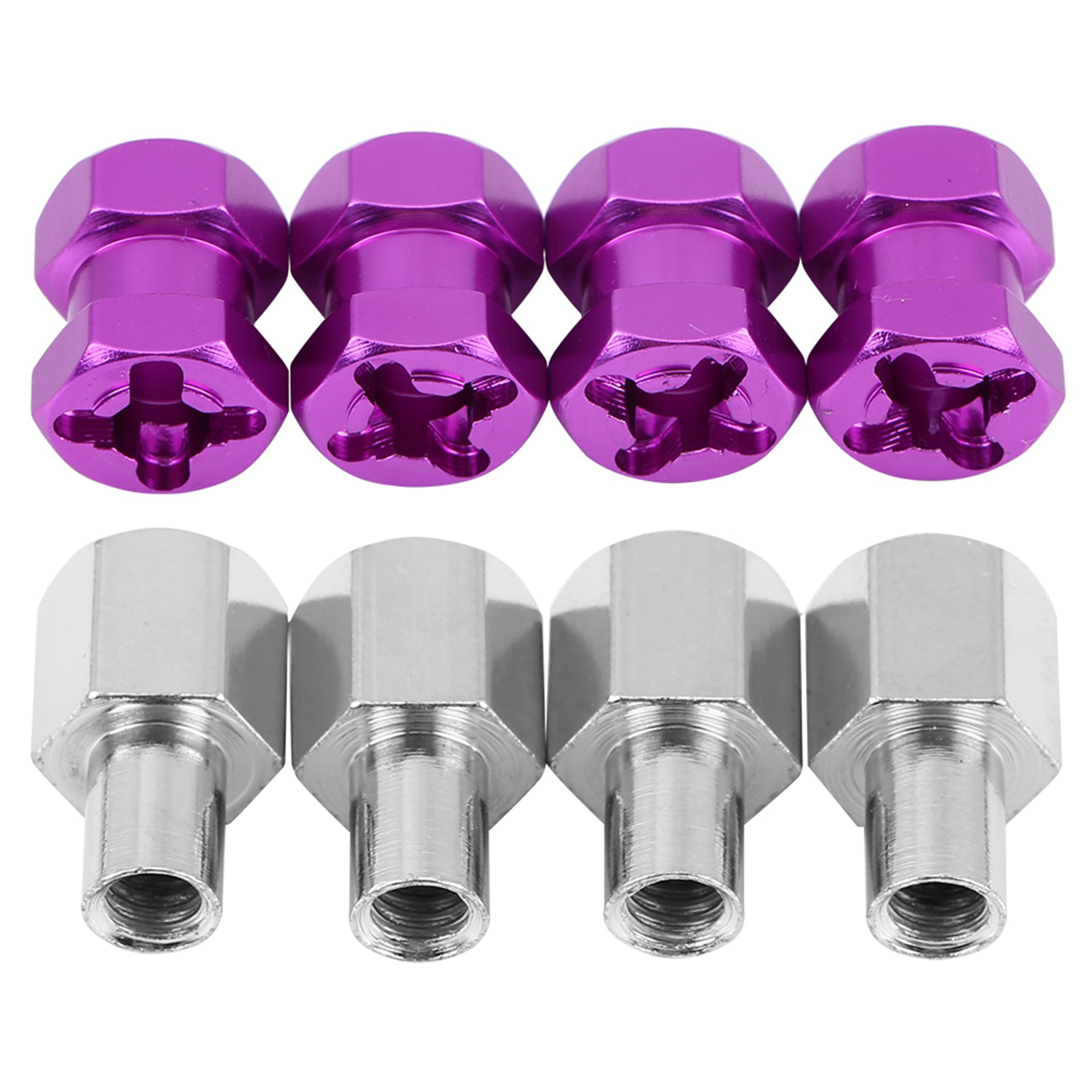 Stück 12mm Metall-sechskantadapter Für Rc-felgen D90 Ax10 Cc01 Scx10 F350 Crawler (15mm Lila)