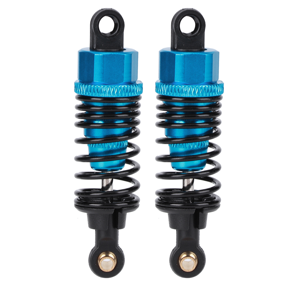 Stück Metall-stoßdämpfer Für Rc-cars, Ersatzteile Und Zubehör, Kompatibel Mit Modellen Im Maßstab 1:10, 65 Mm Länge, Blau
